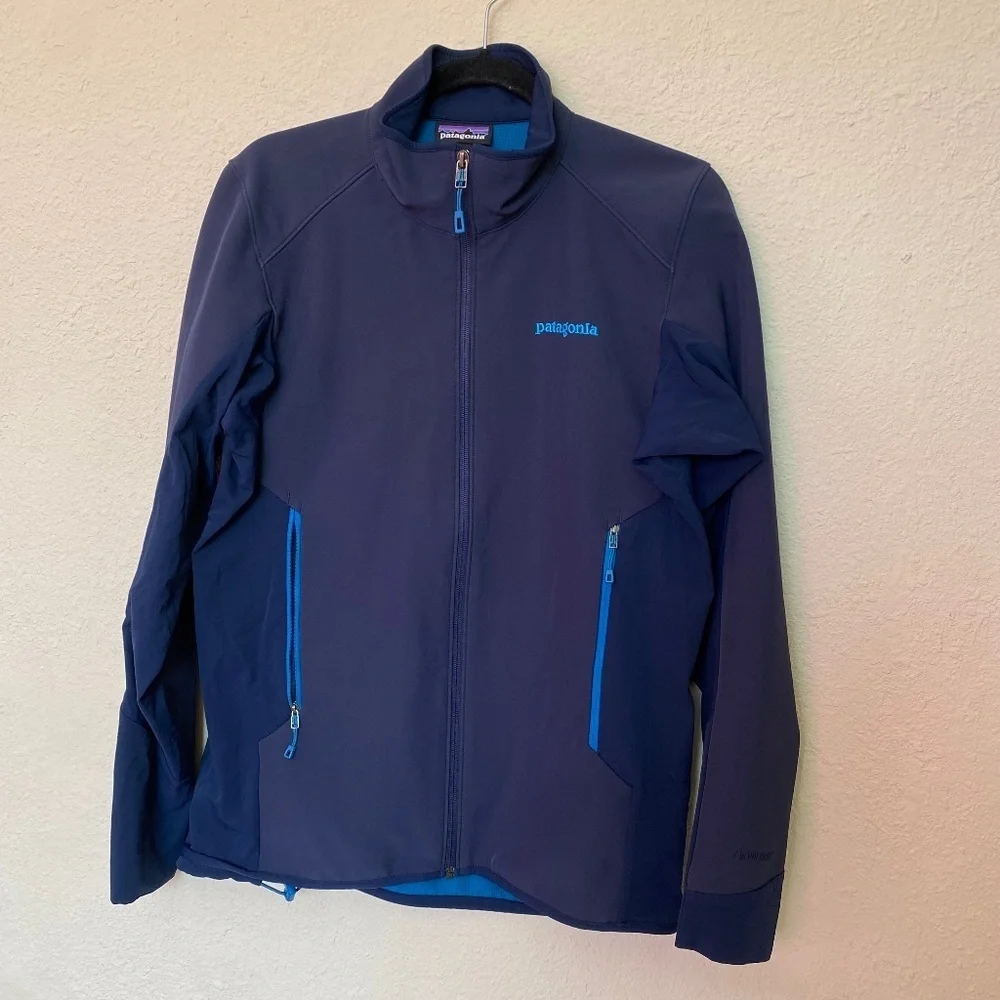 Patagonia Adze Hybrid Jacket zip up blue thermal Mens size Small - Picture 1 of 10